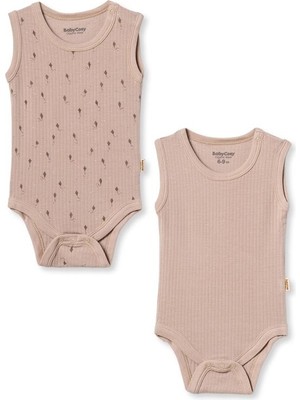 BabyCosy Organic Wear Bebek 2li Askılı Zıbın Body %100 Organik Pamuk - Bebek ve Yenidoğan Serisi - CSYM31101