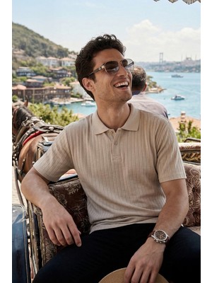 Buratti Pamuklu Kısa Kollu Düğmeli Polo T Shirt Erkek Polo T Shirt 5904051