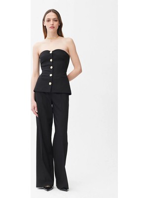 Adl Bol Pantolon Siyah 15345340002