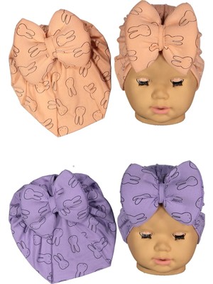 Diamondstar Penye Desenli Çift Kat Fiyonklu 0-12 Ay Bone