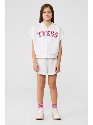 Tyess Bg Store Kız Çocuk Beyaz Yelek