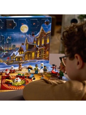 Nacario City 2025 Yılbaşı Takvimi 60475 – 5 Yaş ve Üzeri Erkek ve Kız Çocuklar Için Yılbaşına Geri Sayım Yapan, Günlük Sürpriz Oyuncaklarla Dolu Yaratıcı Oyuncak Yapım Seti ve Hediye Fikri (186 Parça)