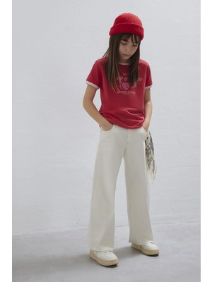 Mavi Lory Wide Leg Normal Bel Bol Paça Jeans Kız Çocuk Kot Pantolon 7010036