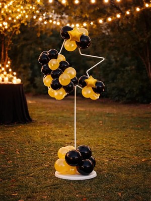 Eng Parti Dünyası Balon Standı 160 cm Yıldız Şekilli – Parti & Organizasyon Balon Dekor Standı (Balonsuz)