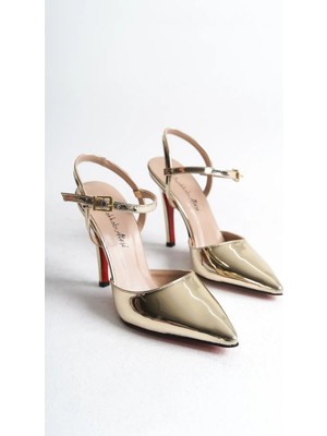 Ayakkabı Ateşi Kadın Tek Baret Inde Topuklu Ayakkabı Sammie Gold
