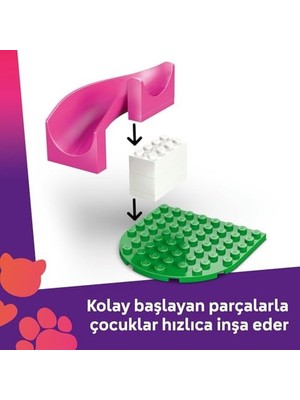 Nacario Yavru Köpek Oyun Parkı 42665-4 Yaş ve Üzeri Kız ve Erkek Çocuklar Için 3 Köpek Figürü ile Aliya ve Sara Mini Bebekleri Içeren Yaratıcı Oyuncak Yapım Seti, Hediye Fikri (66 Parça)