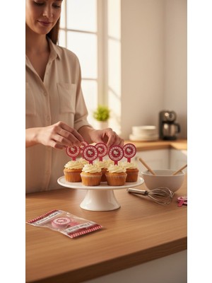 Cadde Süs Hello Kitty Temalı Yeni Nesil Pasta Üstü Karakter Set Süs 10'lu