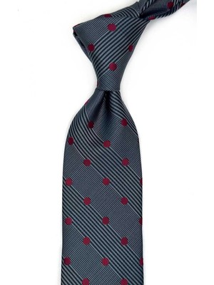 Kravatkolik Yeşil Puantiye Desen Mendilli Klasik Kravat KK13596