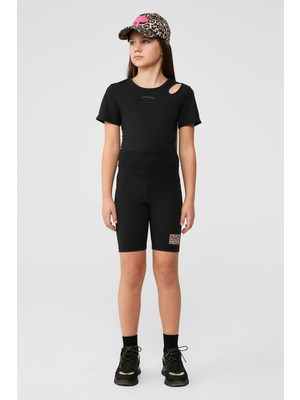 Tyess Bg Store Kız Çocuk Siyah Tayt