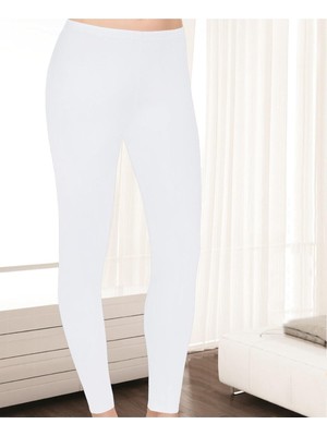 Elit 3'lü Paket Uzun Kadın Tayt-Beyaz-2xl