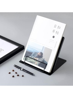 Nacario Metal Kitap Okuma Standı 6 Kademe Ayarlanabilir Kitap Tutucu Ofis Çalışma Ders