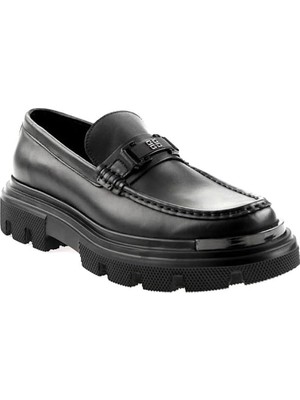 Bags Shoes Marcomen 20233 Erkek Hakiki  Deri Kalın Tabanlı Loafer Ayakkabı