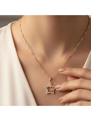 Xuping Jewelry Yıldız Taşlı Model Kolye