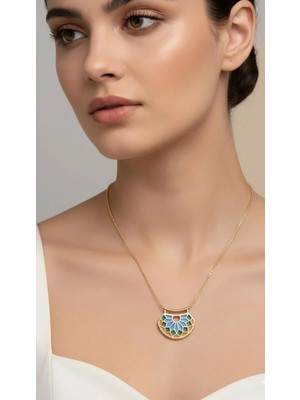 Theory Jewelry Mandala Flower Kolye | Çelik Kadın Kolye | Kararma Yapmaz | Alerji Yapmaz | Statement Kolye