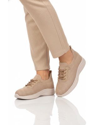 Ayakmod Nude Anorak Hafif Hava Alabilen Kadın Casual Ayakkabı 332171 Z