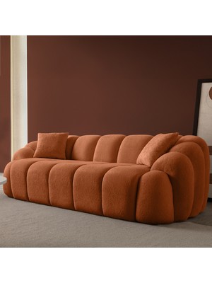 Eymense Bubble Üçlü Koltuk Kiremit