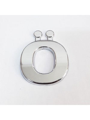 Kaia Life Cemax Ö Harfi  3,75 cm Krom Yapışkanlı