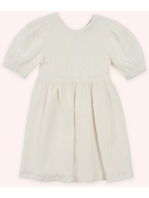 Panço Kız Çocuk Beyaz Elbise