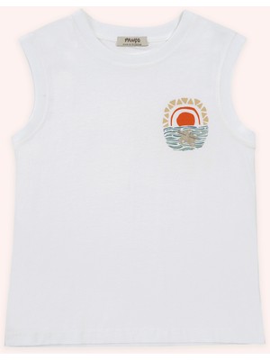 Panço Erkek Çocuk Beyaz Atlet