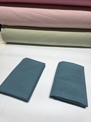 Pınarhome collection 100% Pamuk Düz Kumaş Ranforce Kapaklı Yastık Kılıfı --50X70CM--2 Adet (1 Çift)