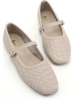 Gönderi(r) Kadın Bej  Mary Jane Babet