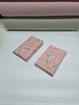 Pınarhome collection 100% Desenli Kumaş Ranforce Kapaklı Yastık Kılıfı --50X70CM--2 Adet (1 Çift)