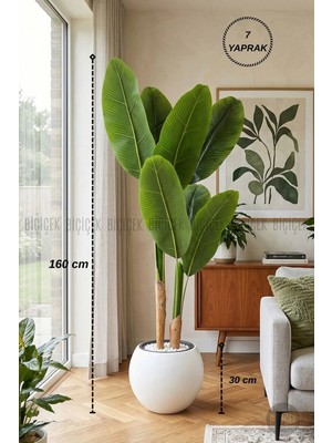 Biçiçek 160 cm Yapay Starlice Ağacı Küre Saksıda