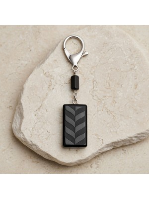 LTG Nova Blackcraft Oltu Taşı Çizgi Anahtarlık