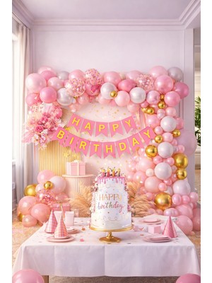 Eng Parti Dünyası 71 Parça Doğum Günü Balon Konsepti - Happy Birthday Seti ENG-B1012