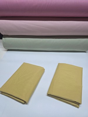 Pınarhome collection 100% Pamuk Düz Kumaş Ranforce Kapaklı Yastık Kılıfı --50X70CM--2 Adet (1 Çift)