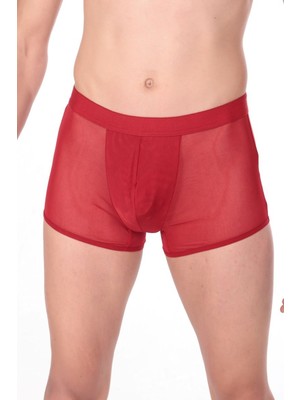 Jeu Jeu Sheer Boxer – Transparan Ince Tül Modern Erkek Boxer