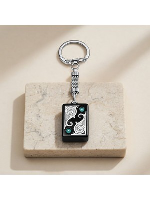 LTG Nova Blackcraft Oltu Taşı Desenli Anahtarlık