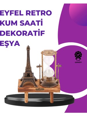 Kaia Life Ev, Ofis ve Kafeler Için Retro Ahşap Kum Saati Dekorasyonu