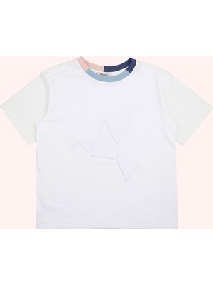 Panço Erkek Çocuk Kısa Kollu Beyaz Tişört