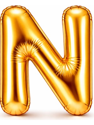 Eng Parti Dünyası N Harfi - Gold Folyo Harf Balon 40 Inç