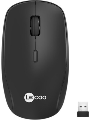 Kaia Life Lenovo Lecoo WS203 Kablosuz 2400DPI+4 Tuşlu Siyah Mouse