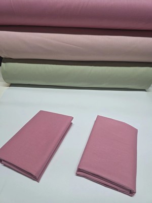 Pınarhome collection 100% Pamuk Düz Kumaş Ranforce Kapaklı Yastık Kılıfı --50X70CM--2 Adet (1 Çift)