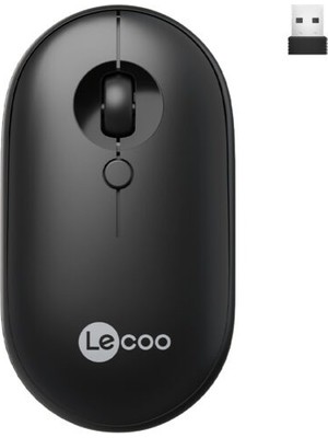 Kaia Life Lenovo Lecoo WS212 Kablosuz Optic 1600DPI Siyah Mouse