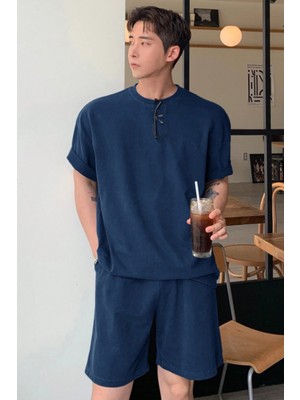 Tarz Cool Erkek Oversize T-Shirt Şort Takım Rahat Yazlık Kombin