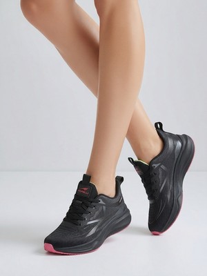 Forelli Fortelaz-G 90034 Siyah Tekstil Kumaş Kadın Günlük Kullanım ve Yürüyüş Ayakkabısı