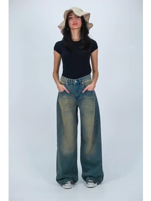 Paradise Sda Süper Baggy Yıkamalı Bol Kesim Jean 645651
