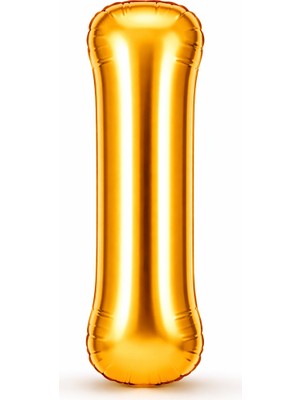 Eng Parti Dünyası I Harfi - Gold Folyo Harf Balon 40 Inç