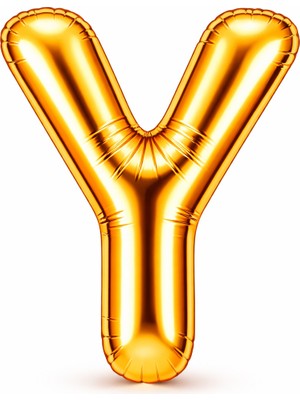 Eng Parti Dünyası Y Harfi - Gold Folyo Harf Balon 40 Inç