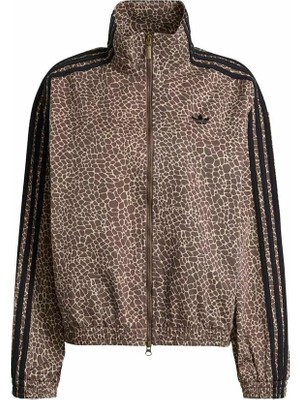 Adidas Kadın Ceket Fbd Os Dnm Jkt Düz Desenli Kahverengi Sezonluk Rahat Kesim KD2815