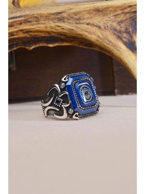 İnnuendo Jewelry 925 Ayar Gümüş Hz. Süleyman Mührü Motifli Erkek Yüzük