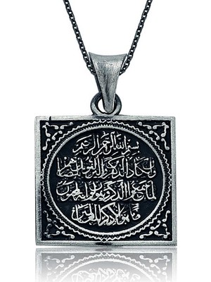 Uravas Store 925 Ayar Gümüş Nazar Duası Kadın Gümüş Kolye PT2610225 (1177)