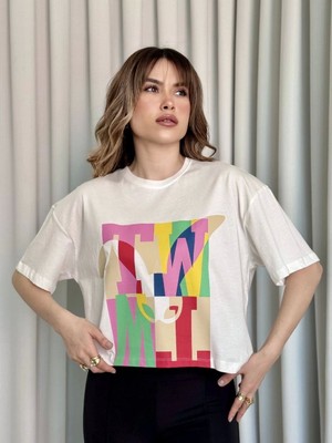 Uravas Store Baskılı Crop Tişört