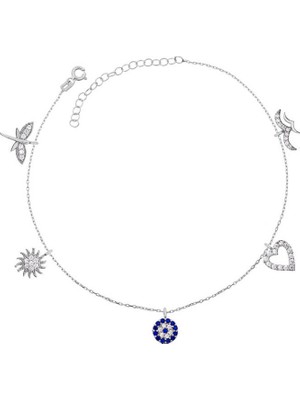 Uravas Store 925 Ayar Gümüş Şans Kadın Halhal T6964 (1177)