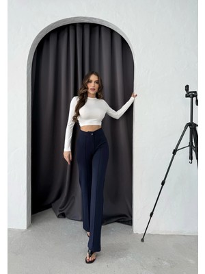 Uravas Store Düğmeli Zzo Pantolon Lacivert P170091