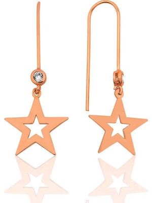 Uravas Store 925 Ayar Gümüş Yıldız Küpe EA1160167 (1177)